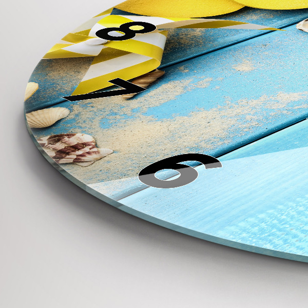 Round glass clock Beach accessories and boards