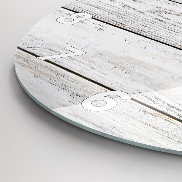 Round glass clock Painted boards