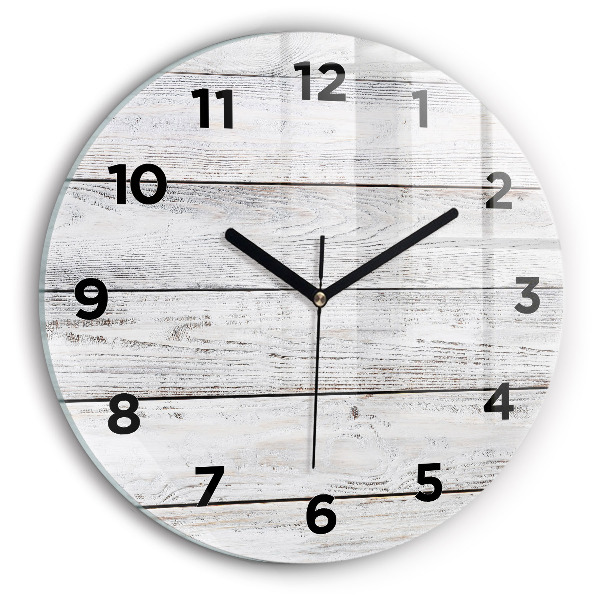 Round glass clock Painted boards
