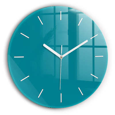 Round glass clock Maritime