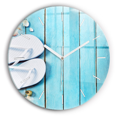 Round glass clock Holiday accessories