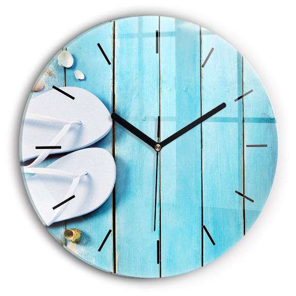 Round glass clock Holiday accessories