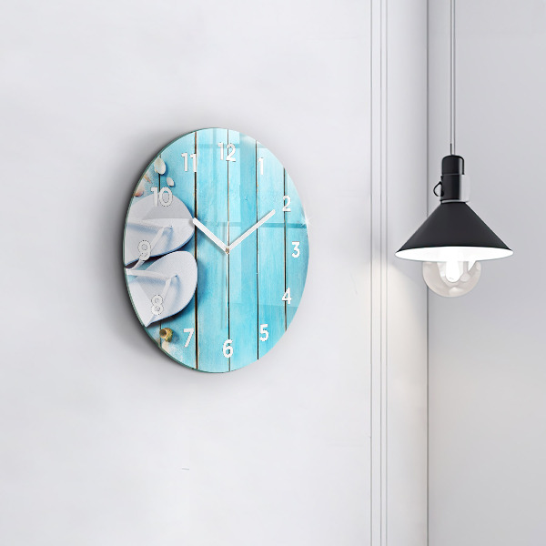 Round glass clock Holiday accessories