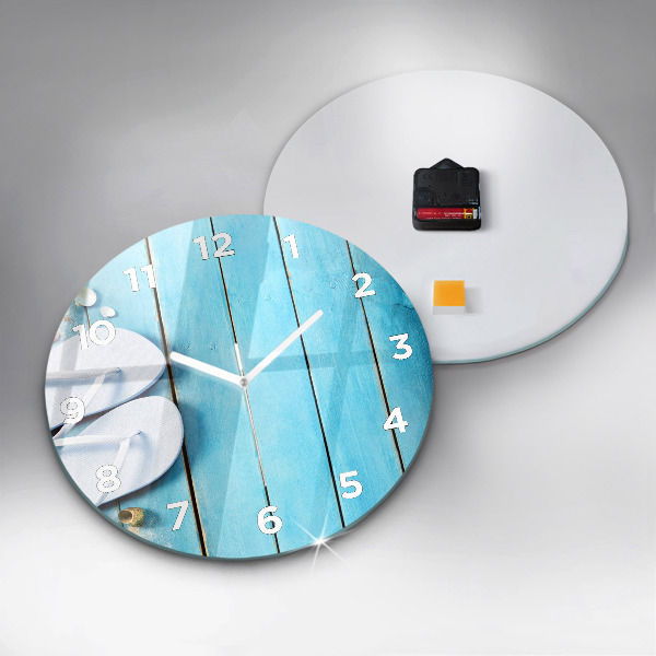 Round glass clock Holiday accessories