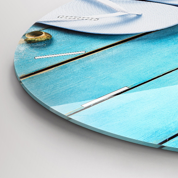 Round glass clock Holiday accessories