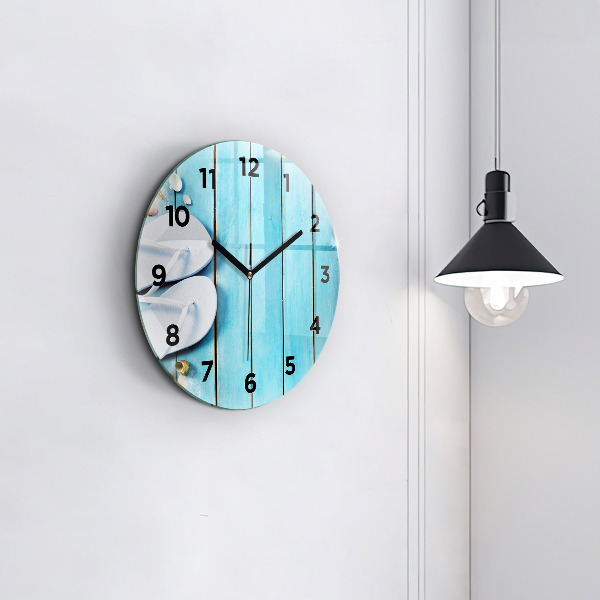 Round glass clock Holiday accessories