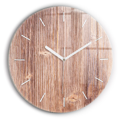 Round glass clock Peppers