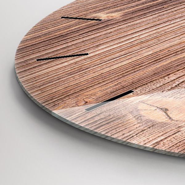 Round glass clock Peppers