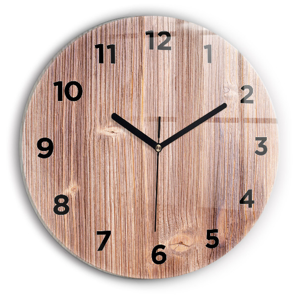 Round glass clock Peppers