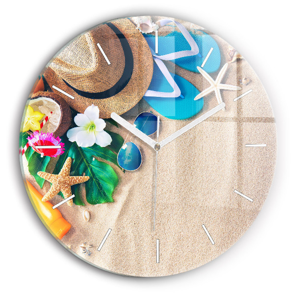 Round glass clock Holiday accessories