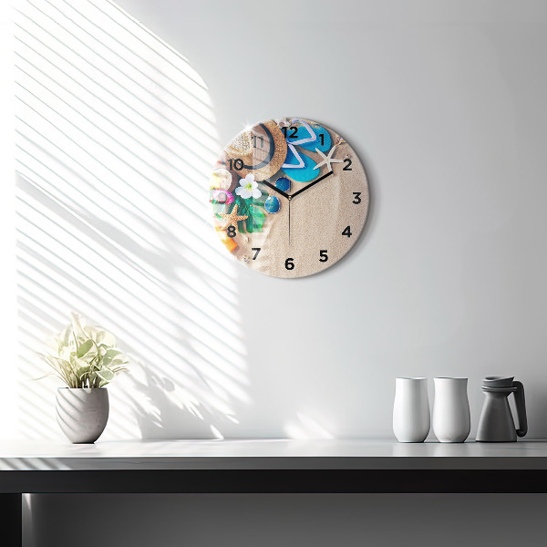 Round glass clock Holiday accessories