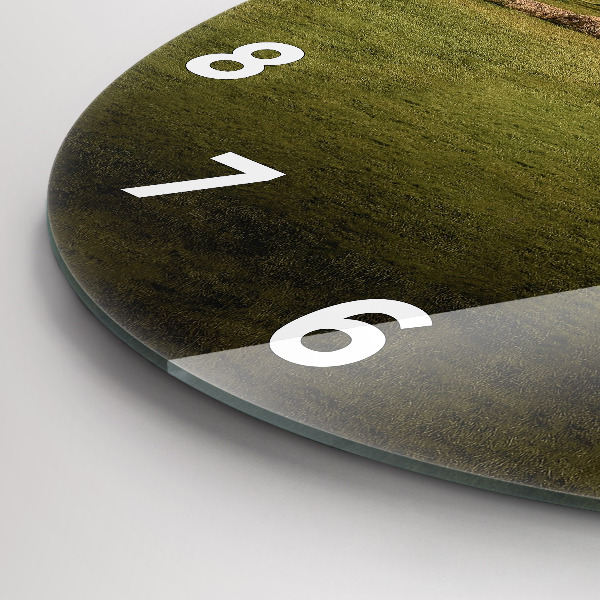 Round glass clock Stonehenge Nimbostratus