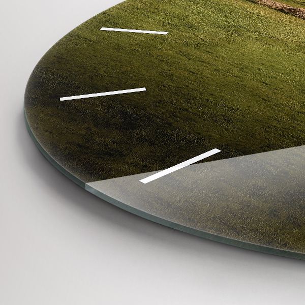 Round glass clock Stonehenge Nimbostratus