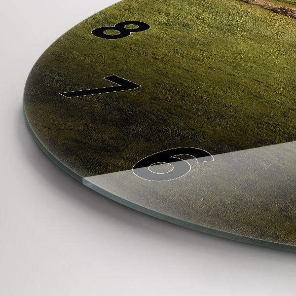 Round glass clock Stonehenge Nimbostratus