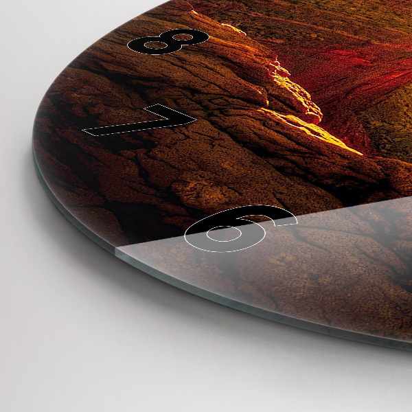 Round glass clock Grand Canyon Arizona