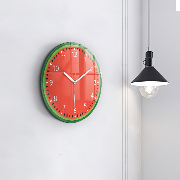 Round clock glass Sweet Watermelon