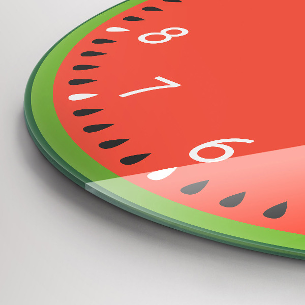 Round clock glass Sweet Watermelon