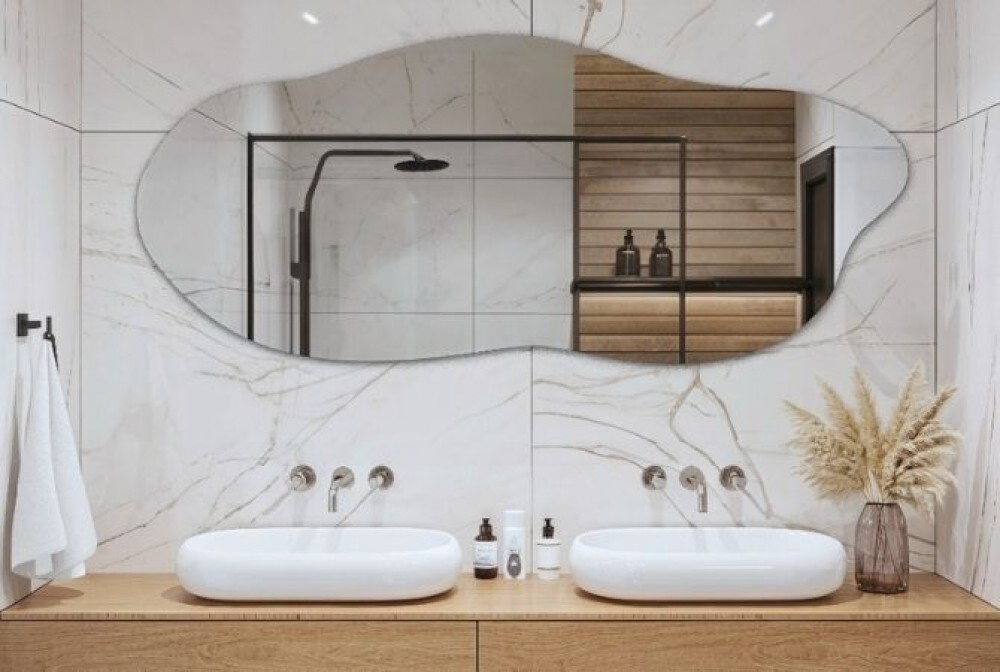 mirror for white bathroom